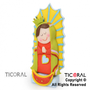 ADORNO VIRGEN PORFIS A. PORCELANA FRIA x 1